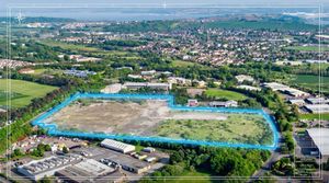 Panoramic view of the 26-acre Copart operations centre development site in Dunfermline, Scotland